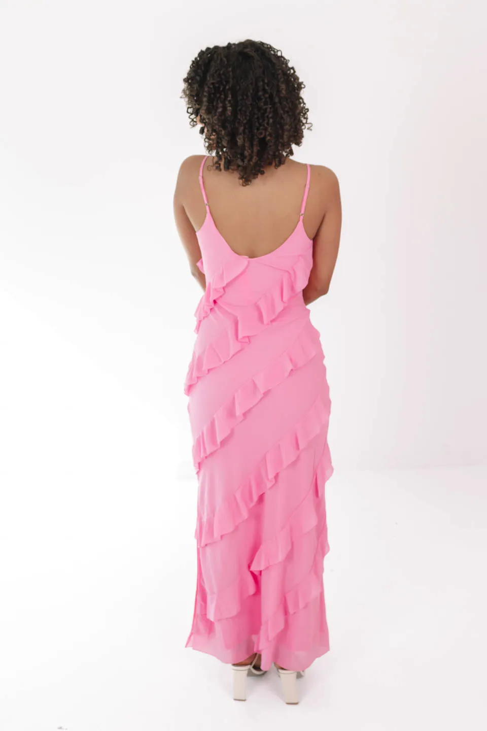 She Is The Moment Maxi Dress - Hot Pink