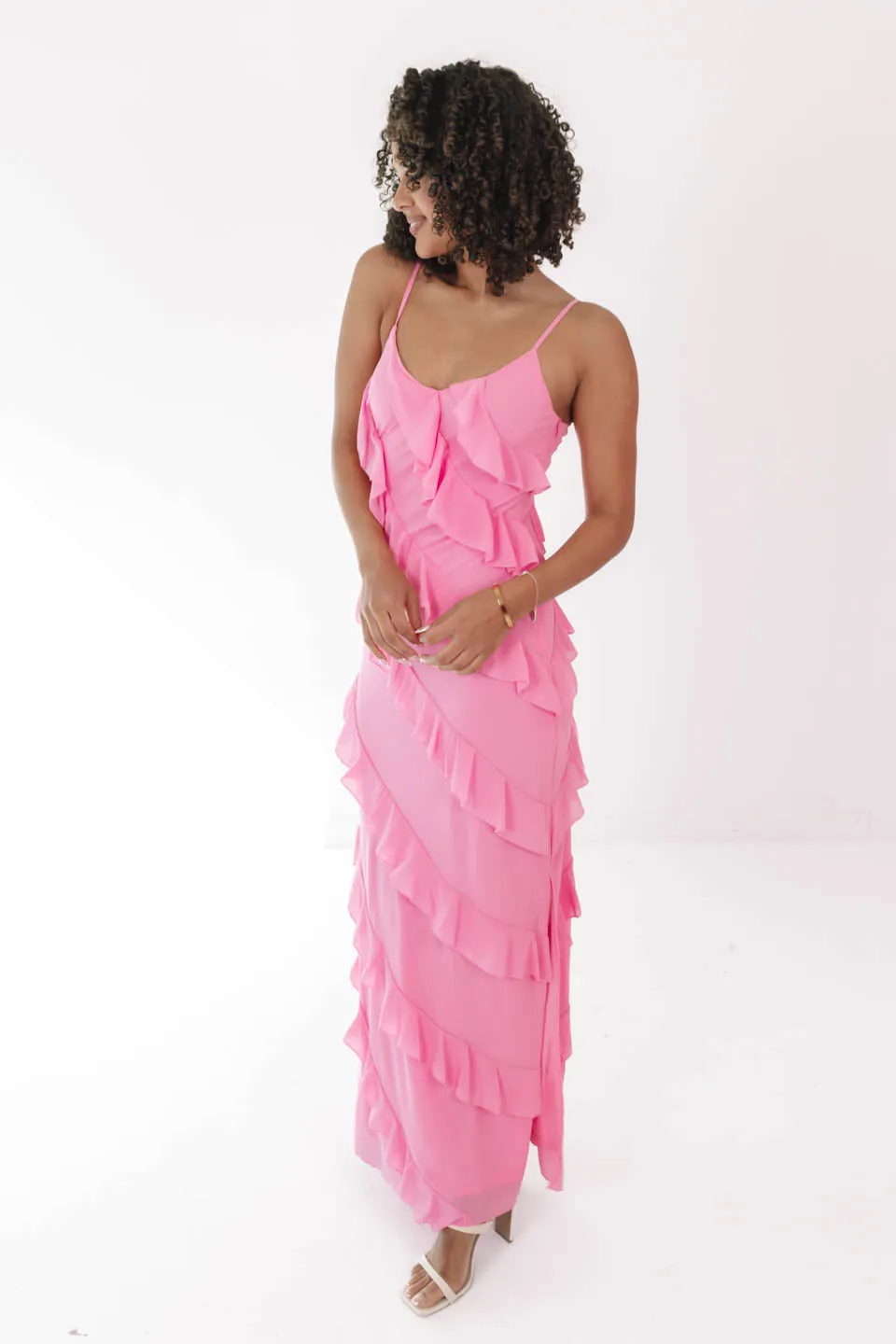 She Is The Moment Maxi Dress - Hot Pink
