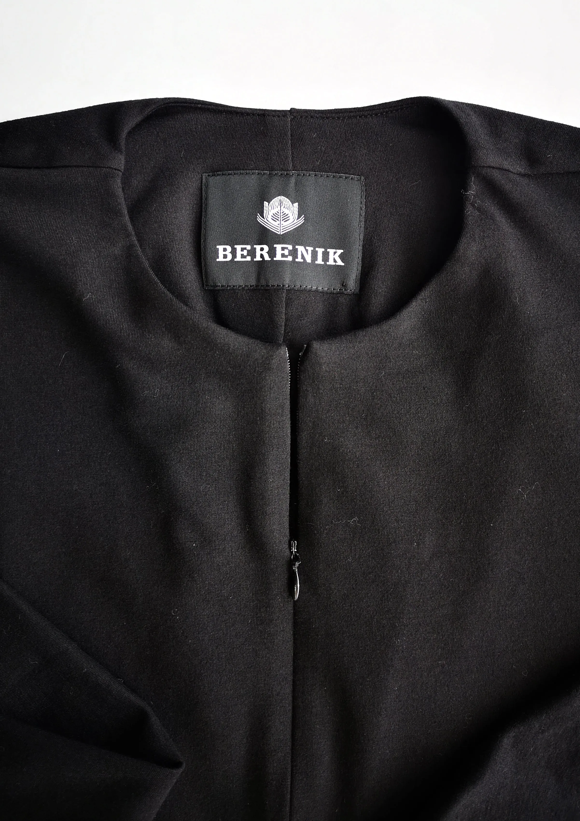 SHIRT ZIP OVERSIZED - COTTON JERSEY black