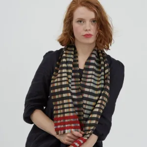 Silk/Cashmere/Mohair Scarf | Charcoal