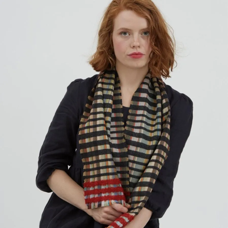 Silk/Cashmere/Mohair Scarf | Charcoal