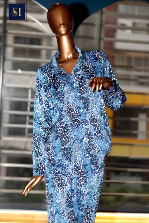 Silky Soft Floral Terrace Shirt and pant set