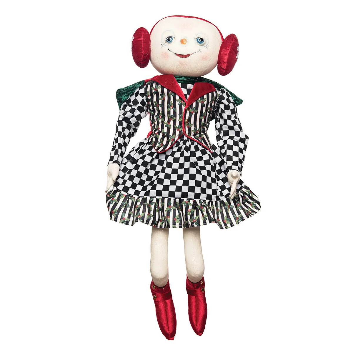 Silvia Snowman Figurine