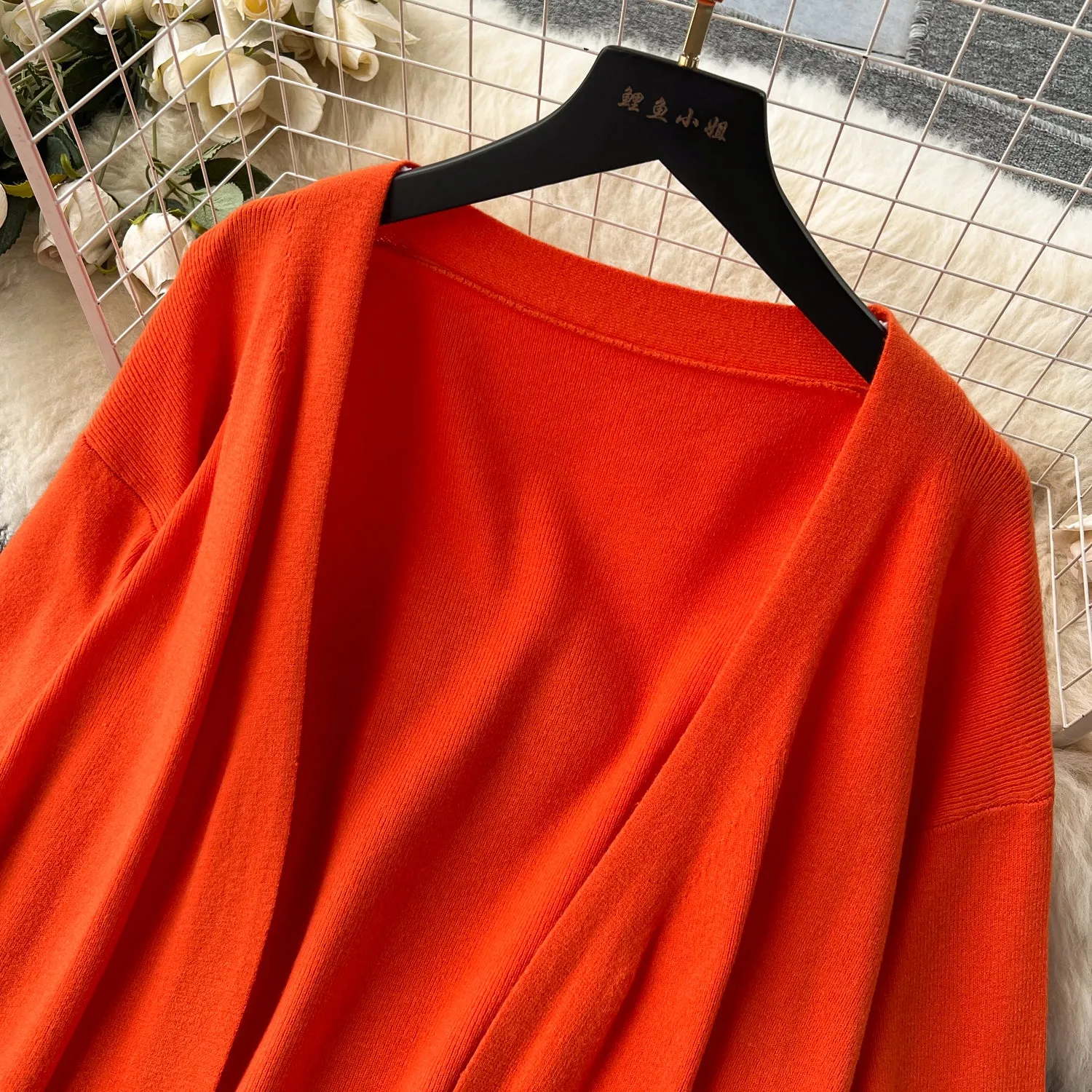 Slip Dress&Cardigan Knitted 2Pcs