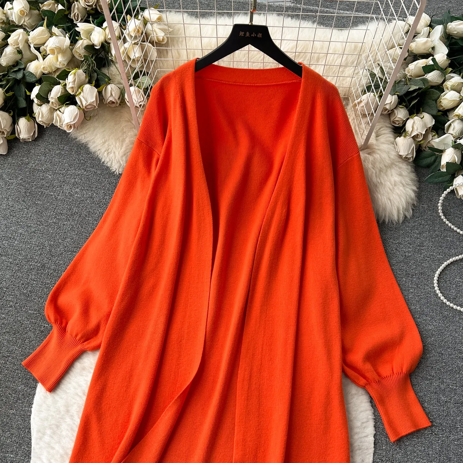 Slip Dress&Cardigan Knitted 2Pcs