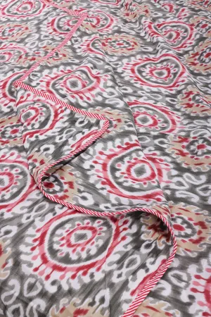 Sohi Grey Reversible Cotton Muslin Dohar