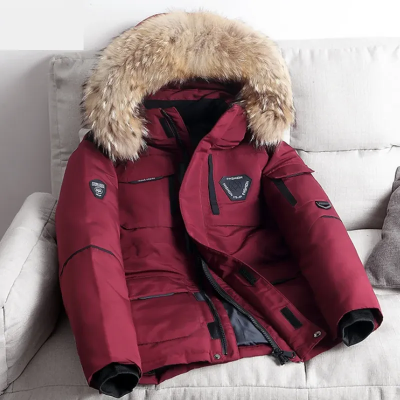 Thermax - Parka Winterjas Heren – Waterdicht met Afneembare Bontkraag