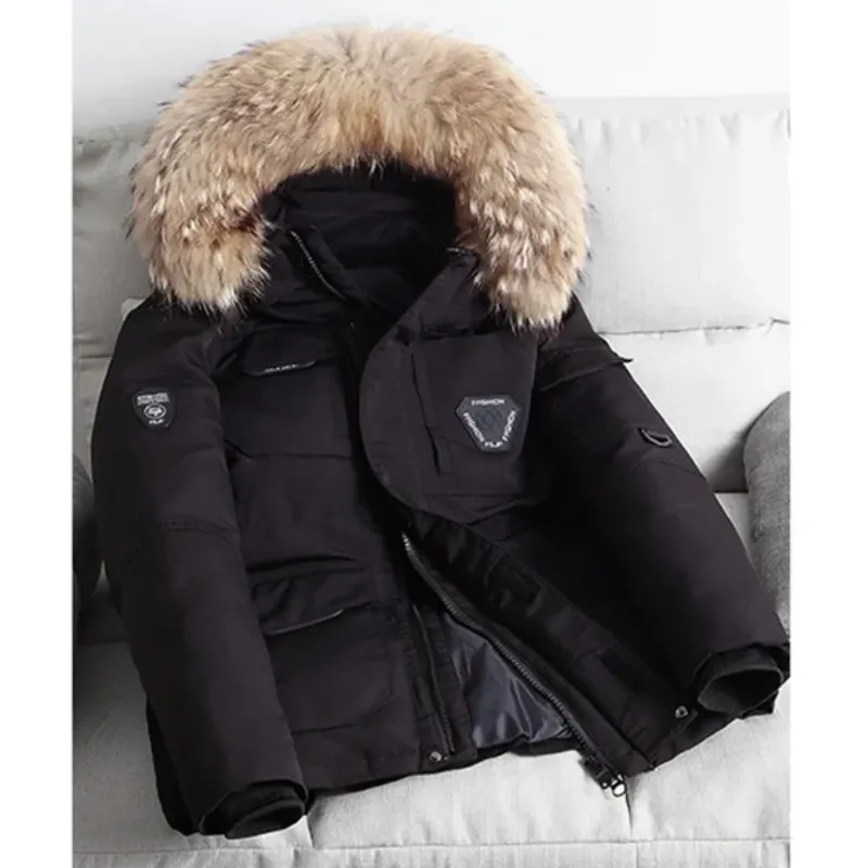 Thermax - Parka Winterjas Heren – Waterdicht met Afneembare Bontkraag
