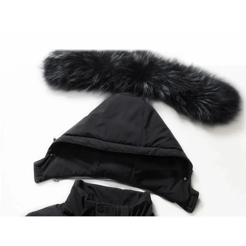 Varhorn - Parka Winterjas Heren – Lang Model met Warme Voering en Bontkraag