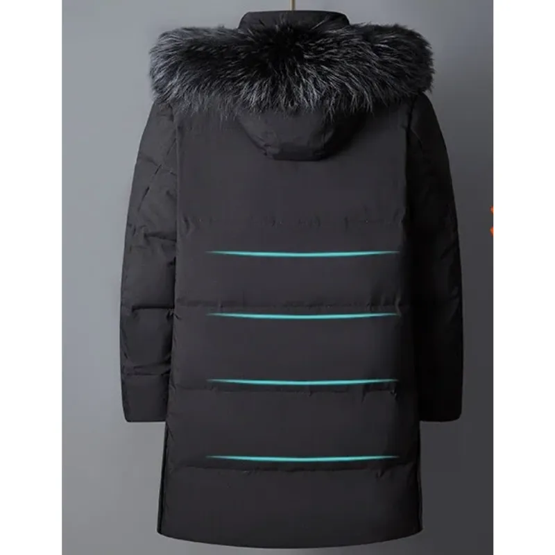 Varhorn - Parka Winterjas Heren – Lang Model met Warme Voering en Bontkraag