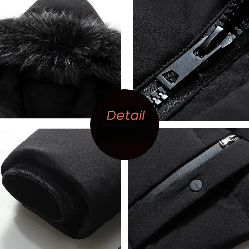 Varhorn - Parka Winterjas Heren – Lang Model met Warme Voering en Bontkraag