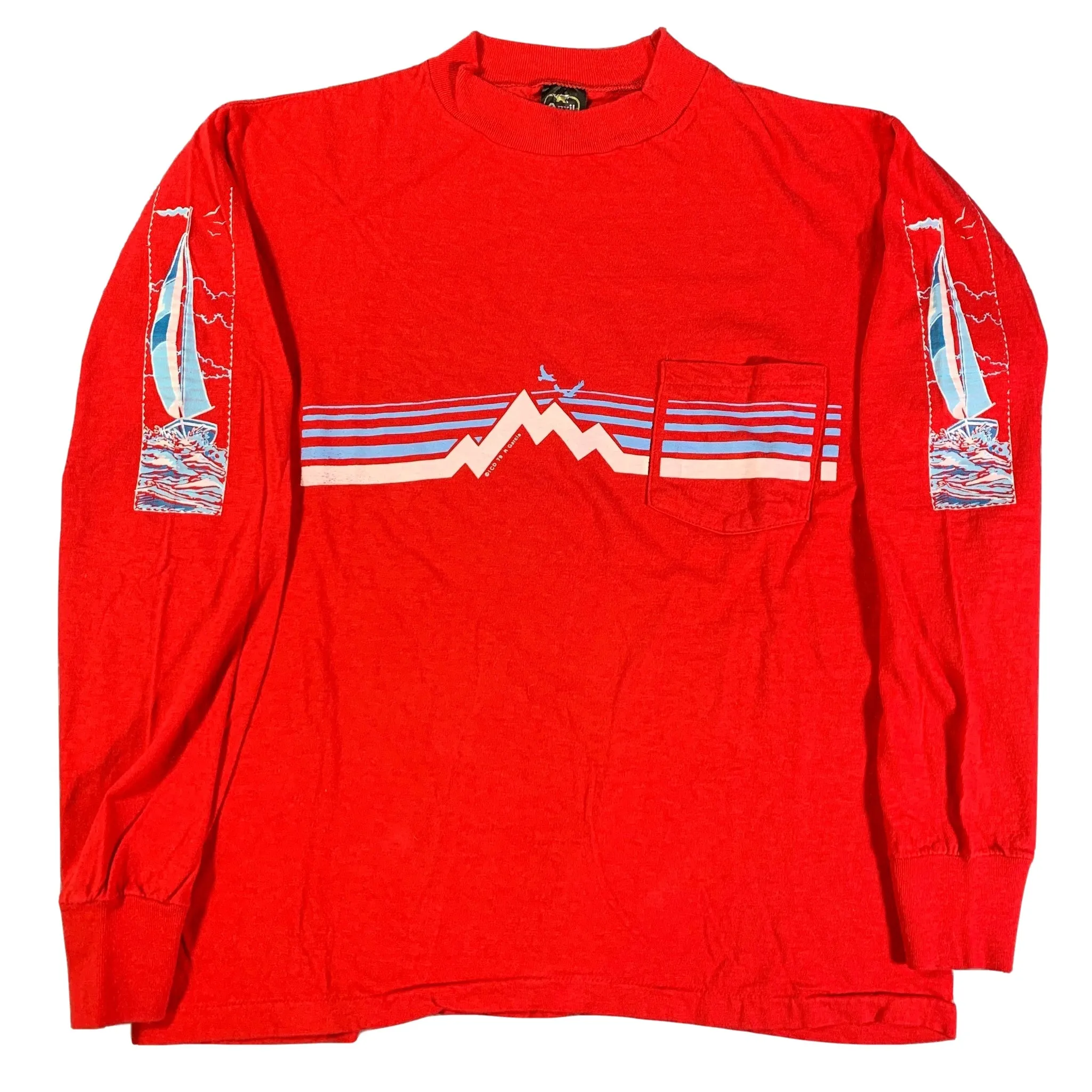 Vintage Mountain "Sailboat" Long Sleeve Shirt