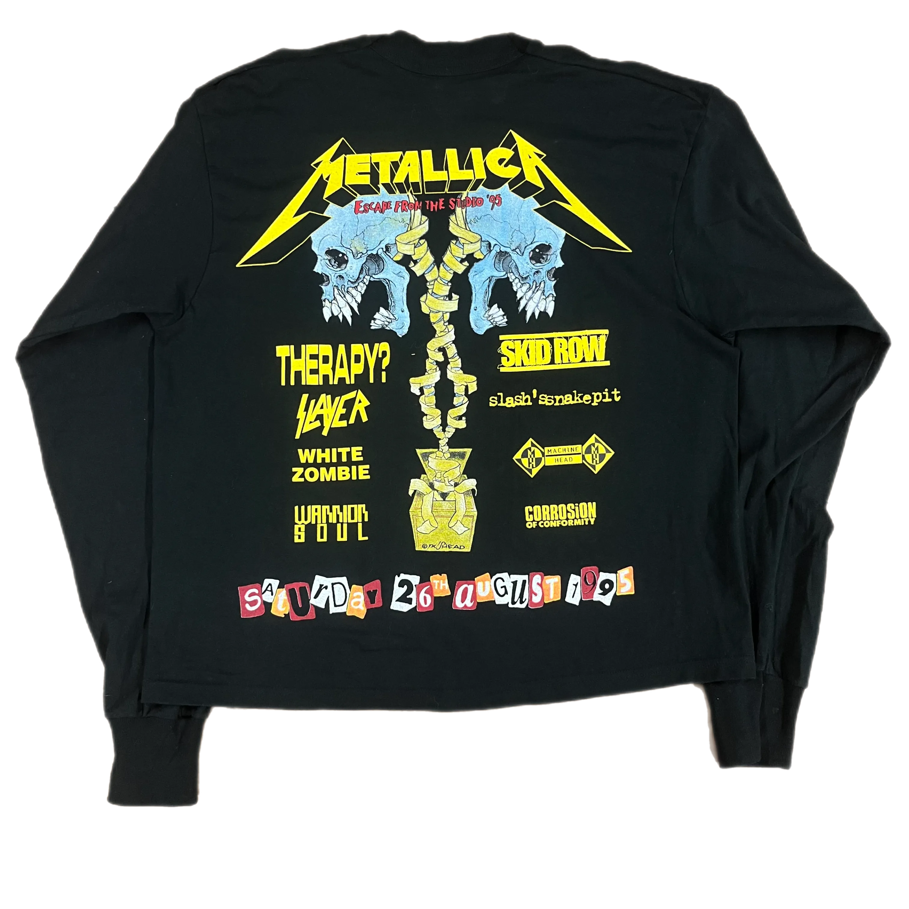 Vintage Pushead "Donington 1995" Long Sleeve Shirt