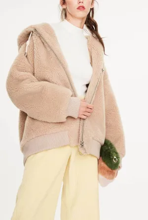 Warm Loose Hooded Teddy Bear Jacket