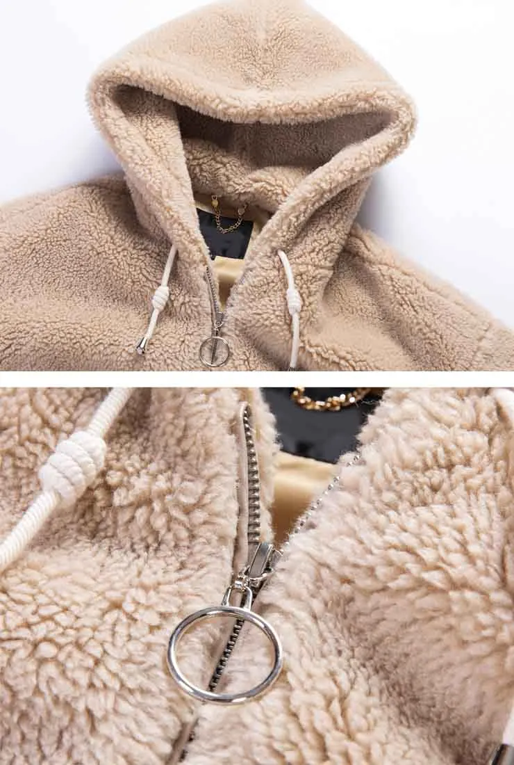 Warm Loose Hooded Teddy Bear Jacket