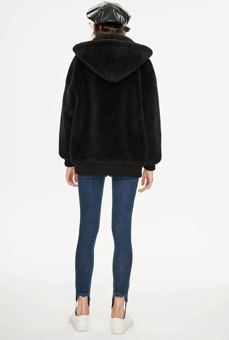 Warm Loose Hooded Teddy Bear Jacket