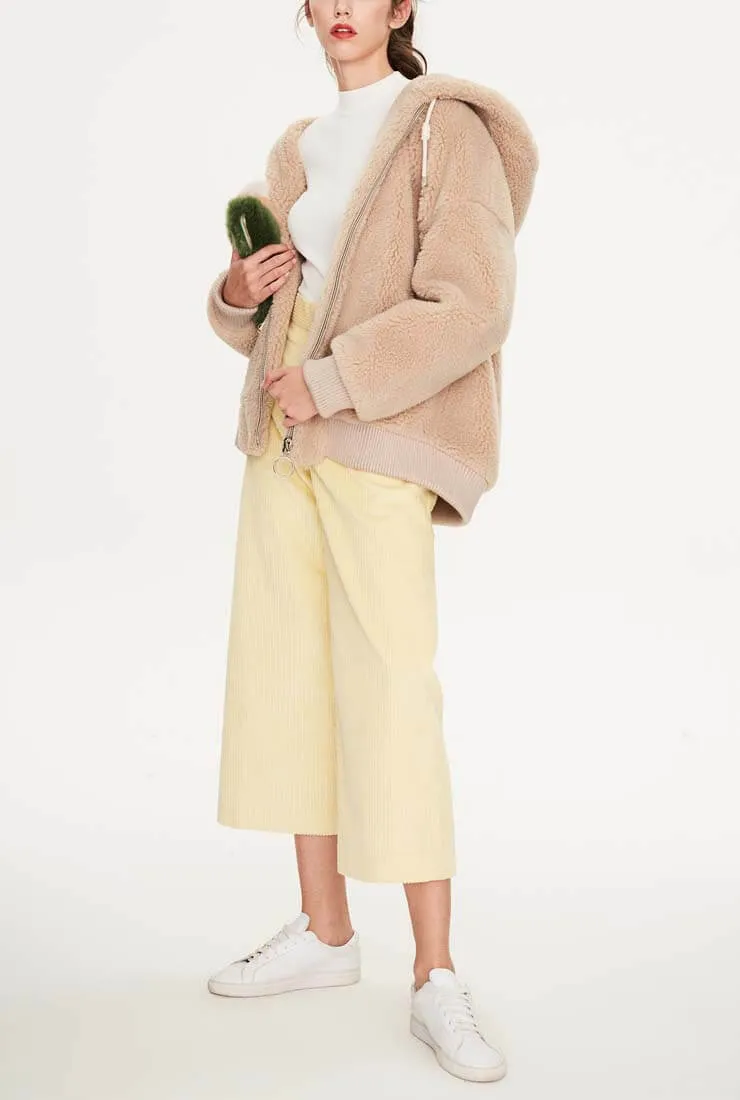 Warm Loose Hooded Teddy Bear Jacket