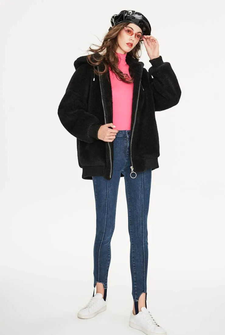 Warm Loose Hooded Teddy Bear Jacket