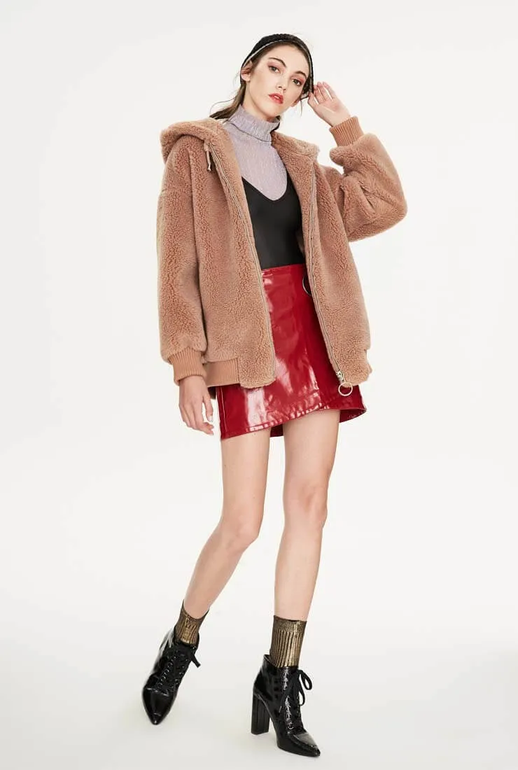 Warm Loose Hooded Teddy Bear Jacket