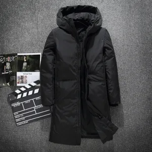 Warmkla - Parka Winterjas Heren – Lang Model met Capuchon en Waterafstotende Stof