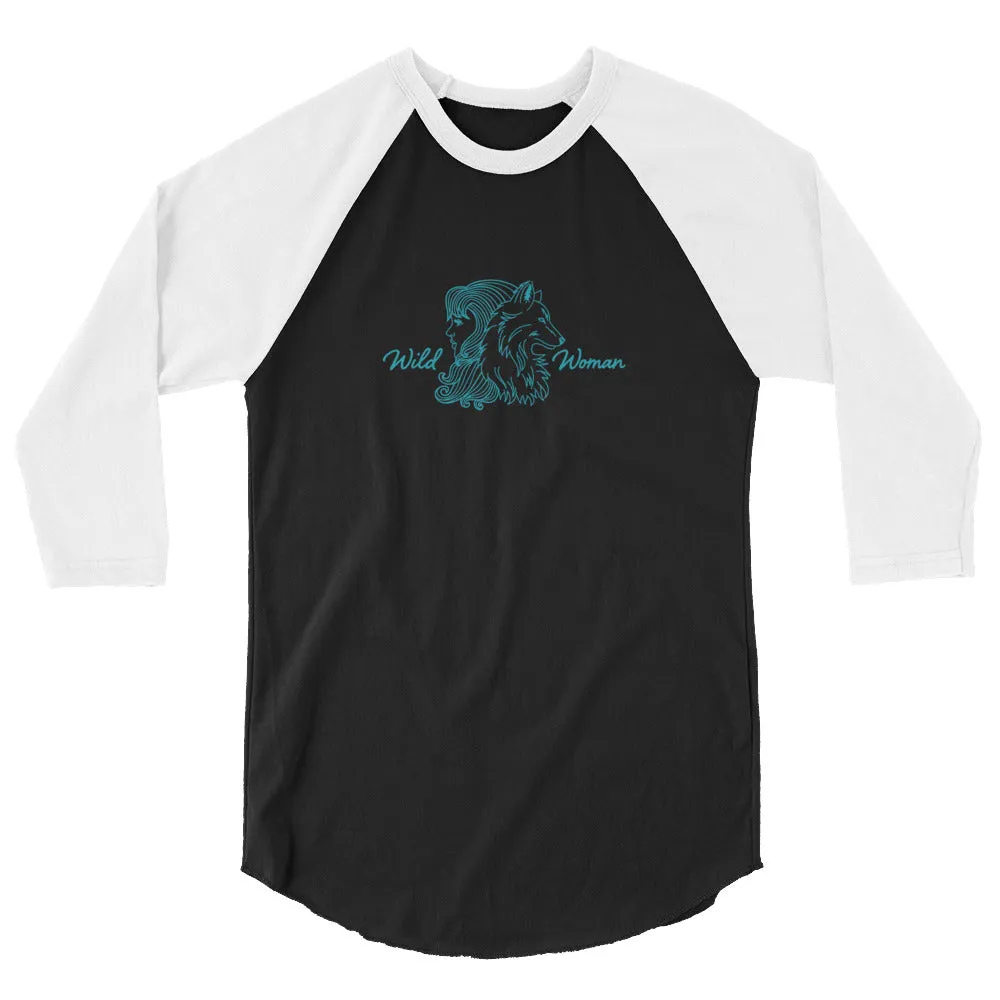 Wild Woman 3/4 Sleeve Raglan Shirt