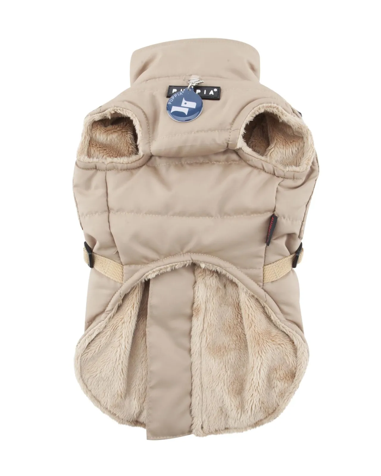 Wilkes Winter Harness Dog Jacket In Beige (FINAL SALE)