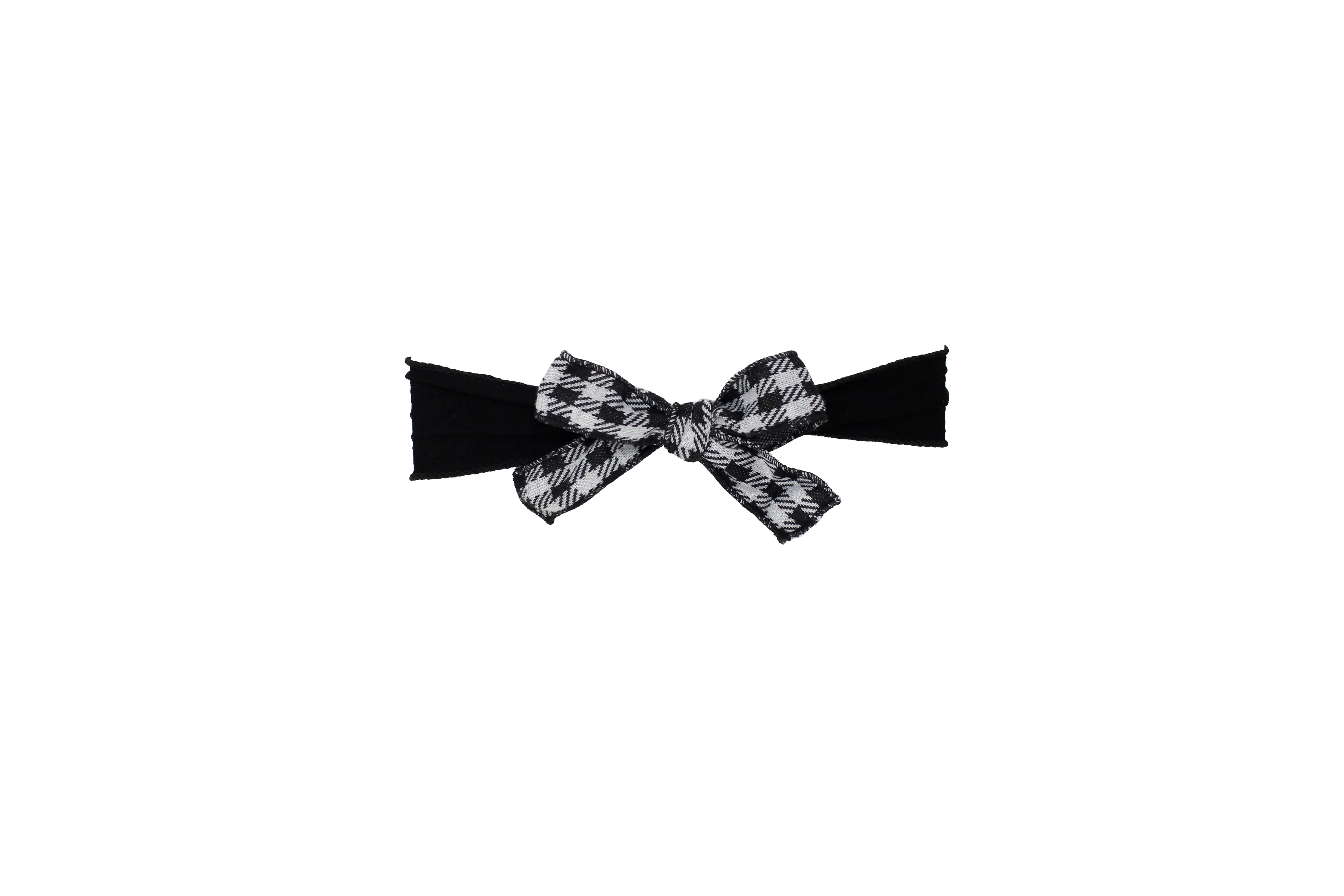 Winter Gingham Classic Bow Baby Band