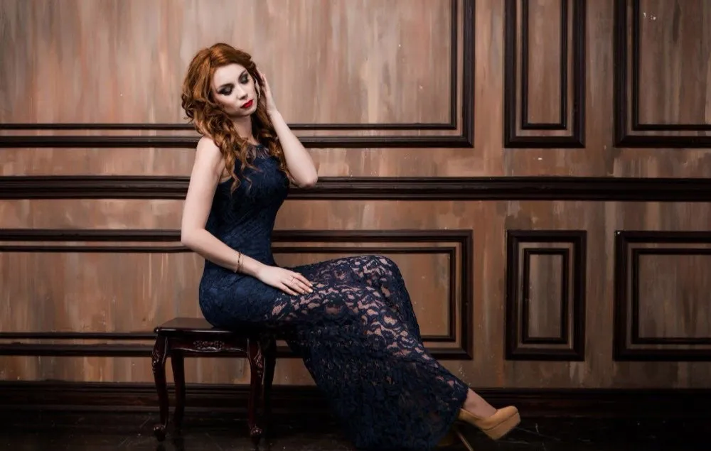 Women's Maxi Dress With Lace