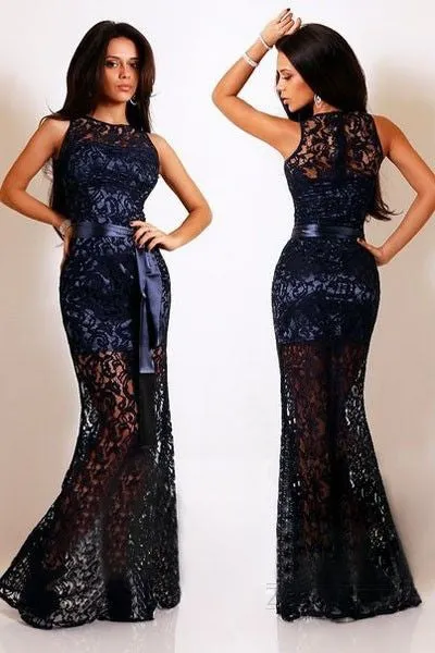Women's Maxi Dress With Lace
