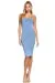 Women's Strapless Bodycon Sexy Stretchy Tube Midi Dress