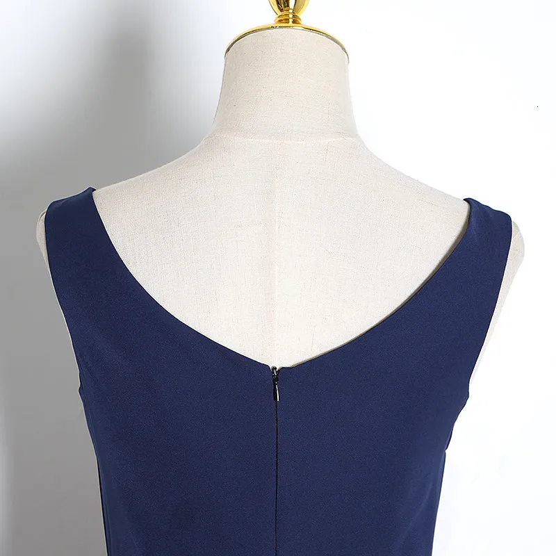 Women's Summer Patchwork Asymmetrical Dress With Lace