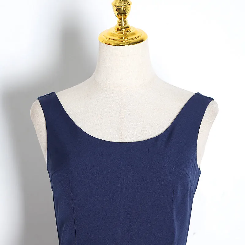 Women's Summer Patchwork Asymmetrical Dress With Lace