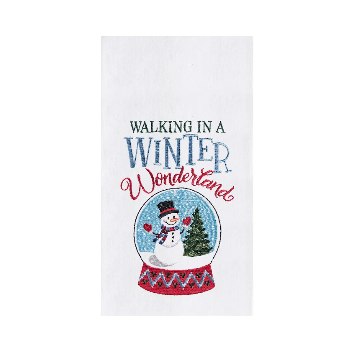 Wonderland Snow Globe Kitchen Towel