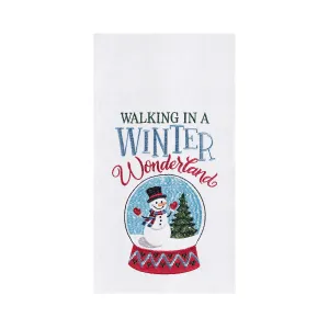 Wonderland Snow Globe Kitchen Towel